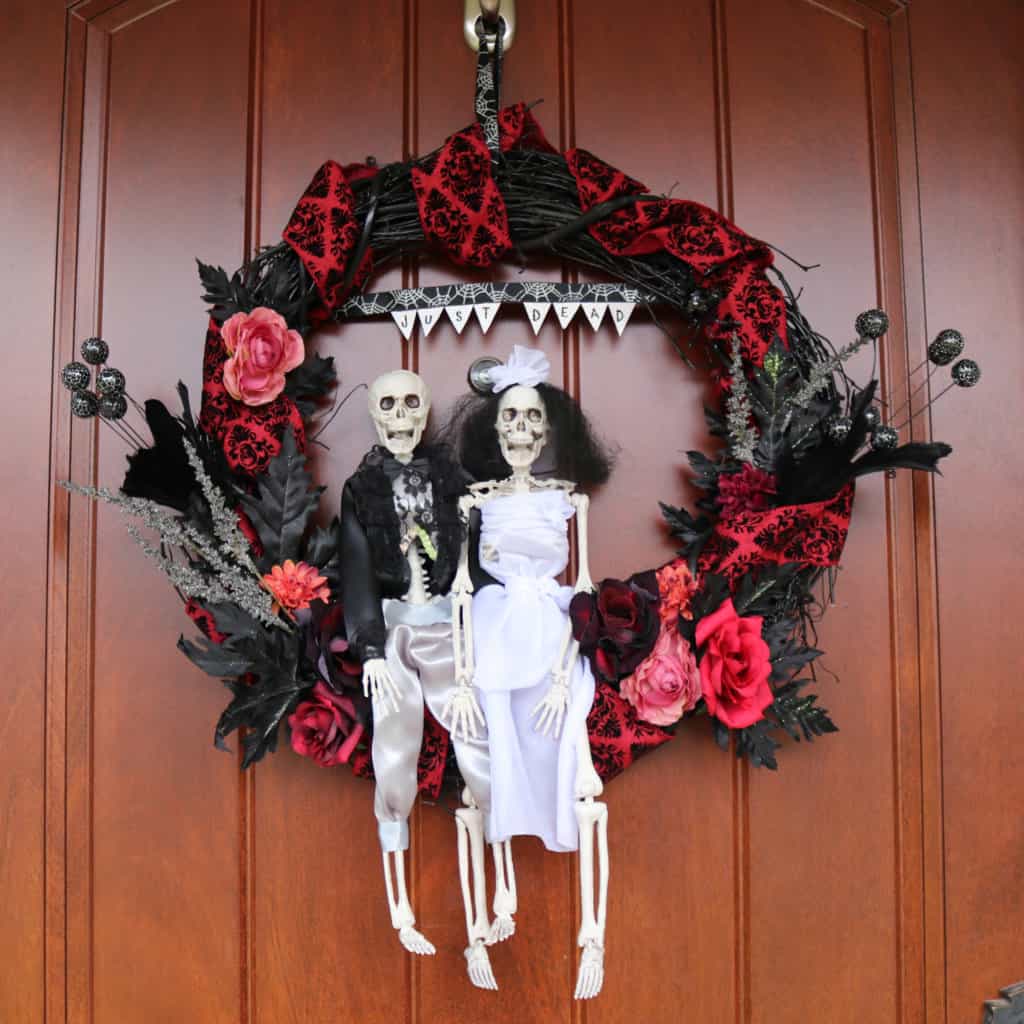 The Skeleton Wreath You Need This Halloween And How To Make It