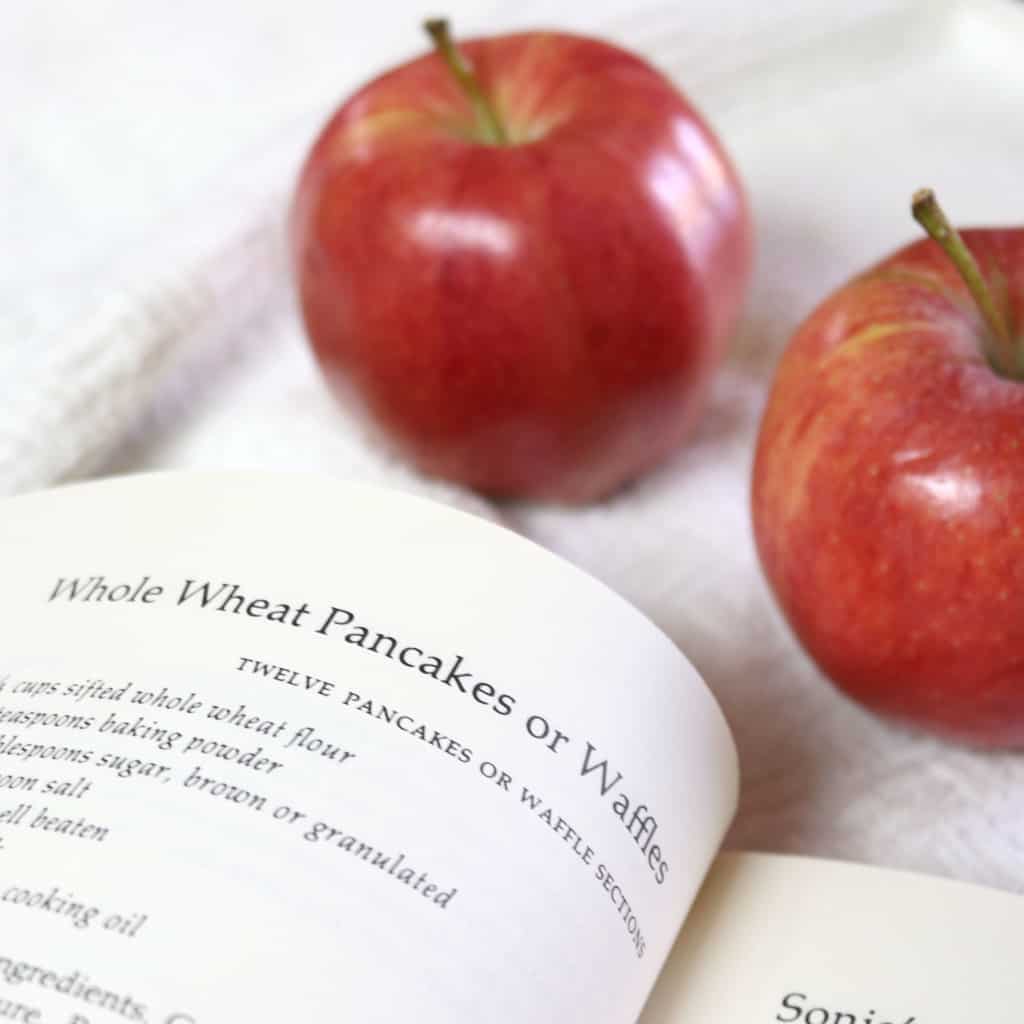 The best homemade apple syrup! This takes less than 5 minutes to make and uses ingredients you already have on hand. Paired with homemade whole wheat pancakes, and this makes a delicious meal. It's a great way to use up leftover apple juice! This would also make great neighbor Christmas gifts or gifts year round.