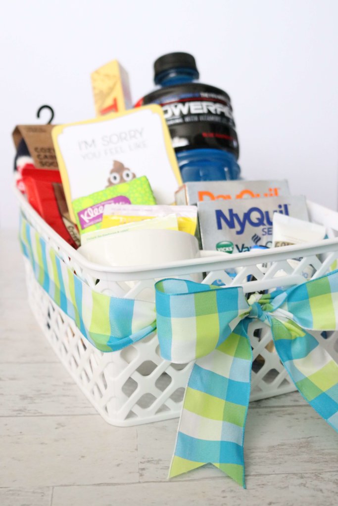 6 Steps to the Perfect Get-Well Gift Basket: These gift basket ideas are perfect for flu season! Include these 6 things for success when making your own DIY basket.