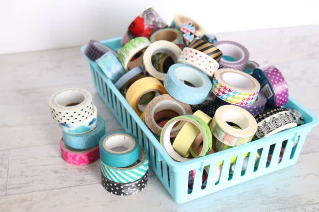 How to organize washi tape. This is the best way to organize washi tape so you'll actually use it!