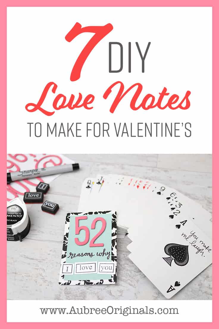 Cute and easy DIY love note ideas for Valentine's. Make these love notes for your boyfriend or husband. They will love them!