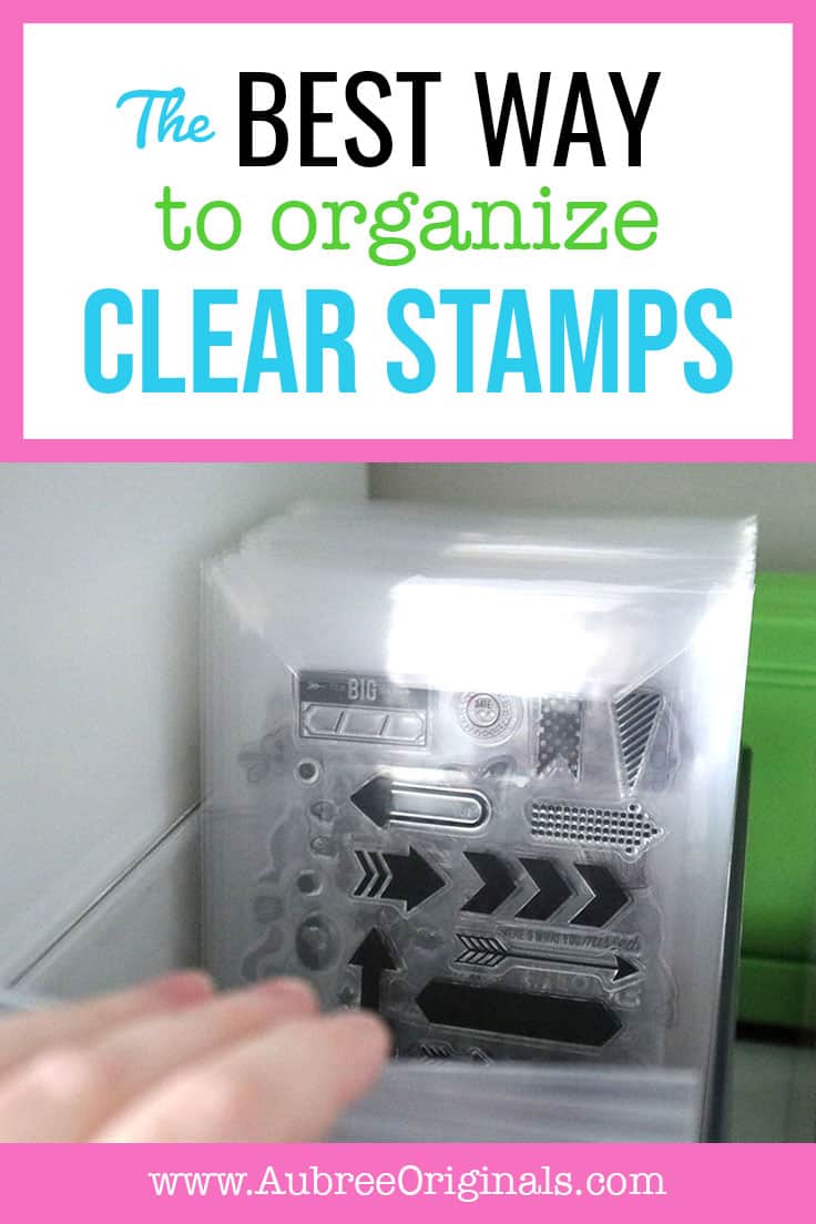 clear stamps in clear storage pockets