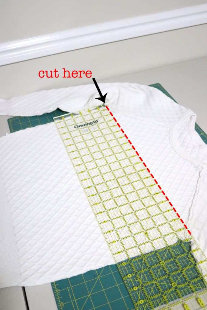 how to sew a DIY pillow cover from an old sweater