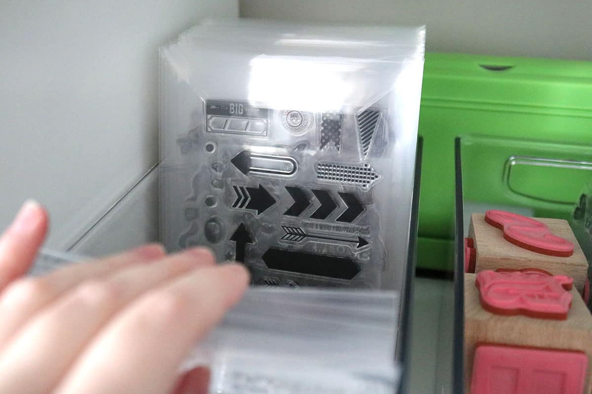 How to Store Clear Stamps Vertically - Aubree Originals