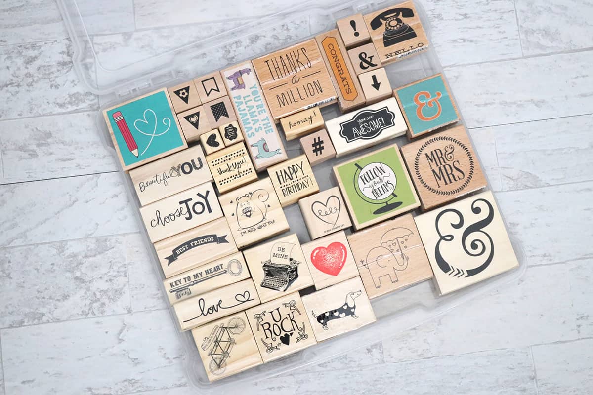 Large Rocker Hand Rubber Stamps