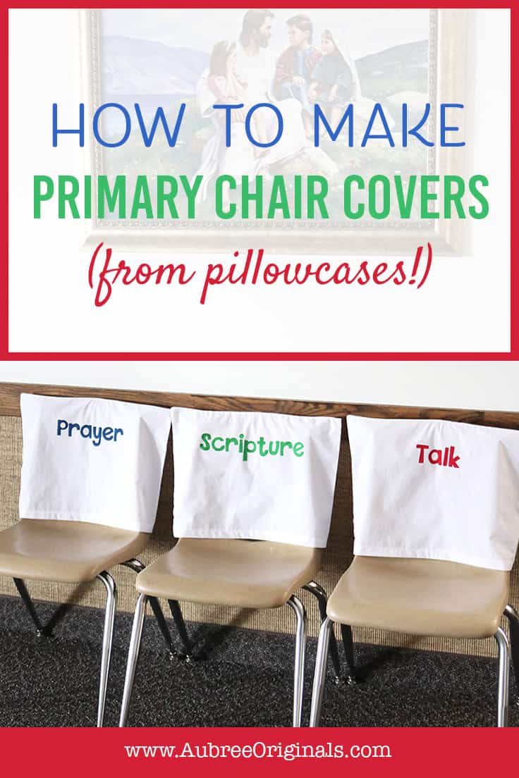 easy primary chair covers from pillowcases