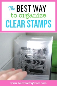 how to organize clear stamps