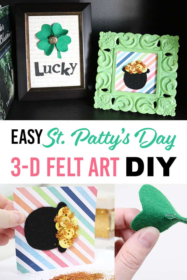 easy 3-D felt St. Patty's Day art