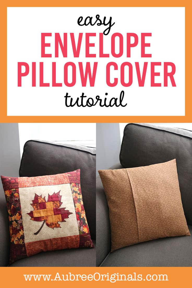 easy envelope pillow cover tutorial