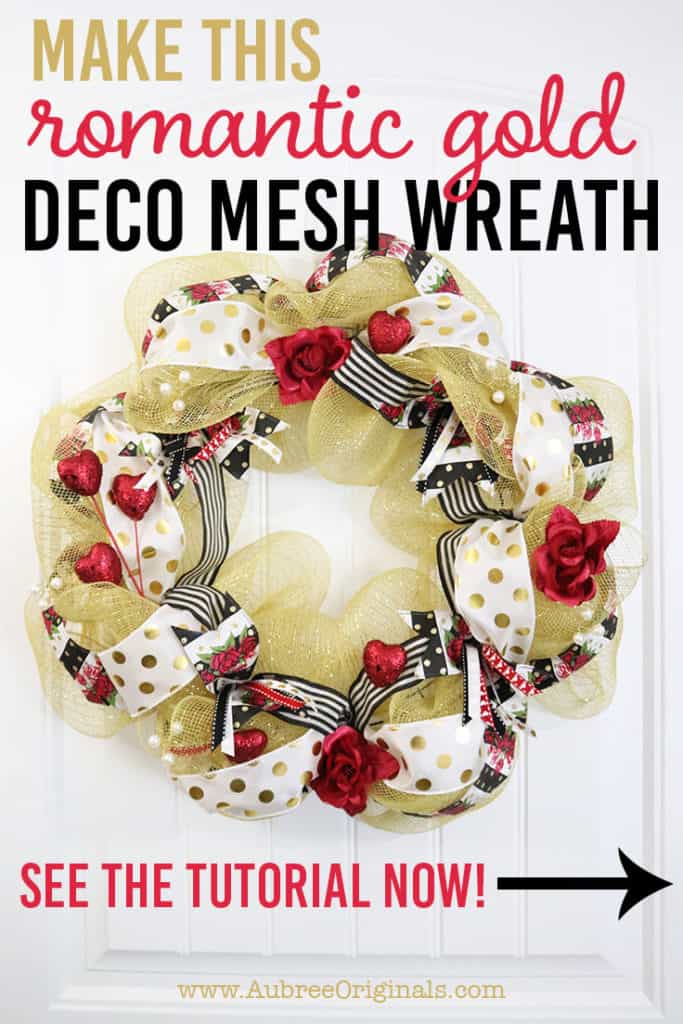 how to make a deco mesh wreath