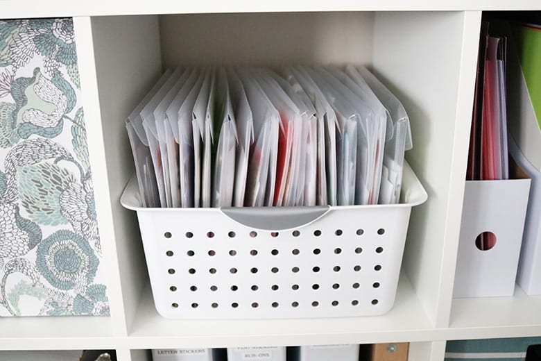 how to organize paper scraps