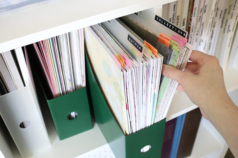  organisation du papier scrapbook 