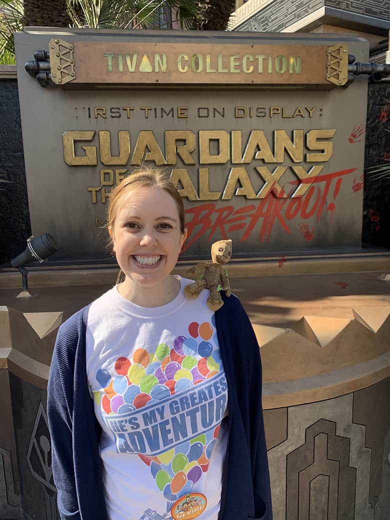 Guardians of the Galaxy sign at Disneyland