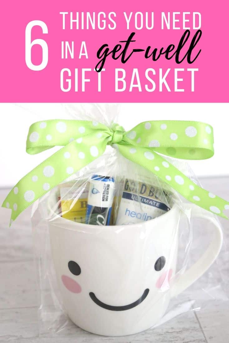 Follow these 6 ideas for the perfect DIY get-well soon gift basket. Being sick sucks, but these items are everything your friend needs to get feeling better!