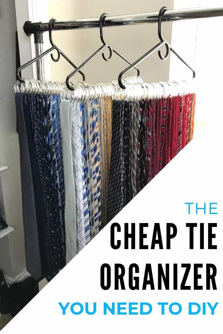 cheap diy tie organizer