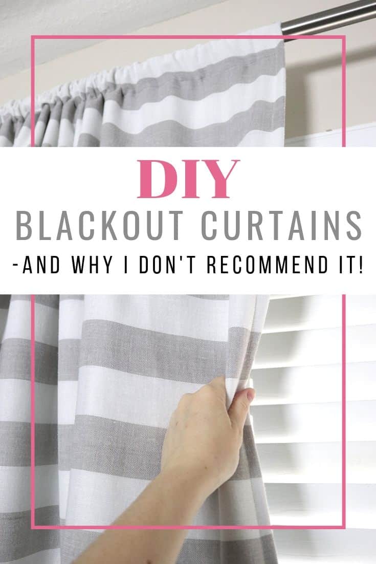 Blackout curtains for the bedroom are a must-have in our house! However, I don't recommend making your own DIY blackout curtains. Head to the blog and I'll tell you why! 