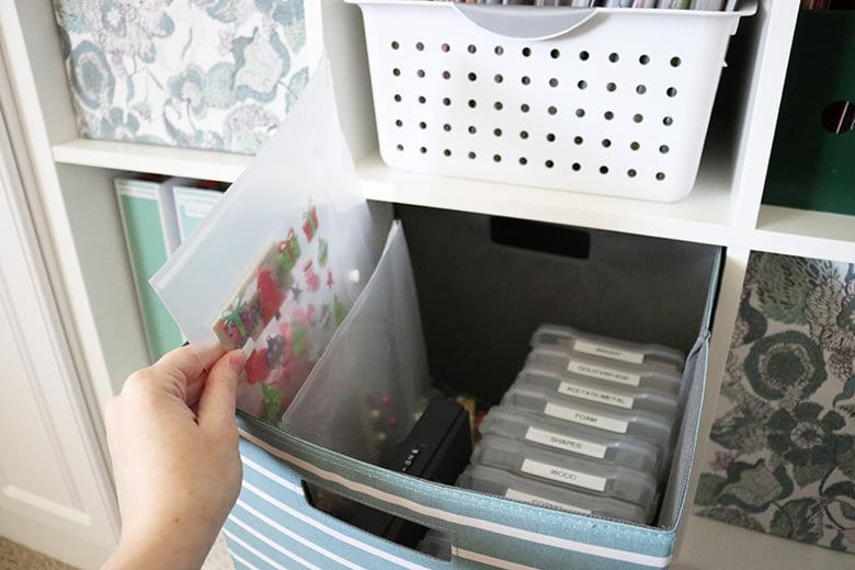 This is the best way to organize stickers! DIY sticker storage binders keep scrapbook and planner stickers organized by categories. Cheap, easy, and compact craft room storage! 