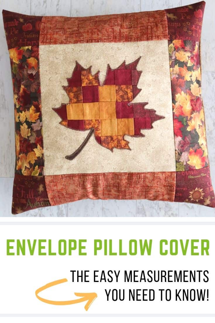 easy envelope pillow cover sewing tutorial