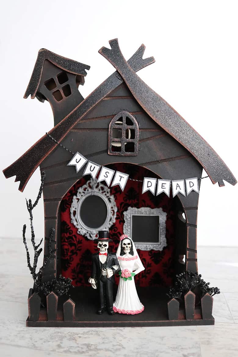 halloween haunted house fairy garden DIY step by step