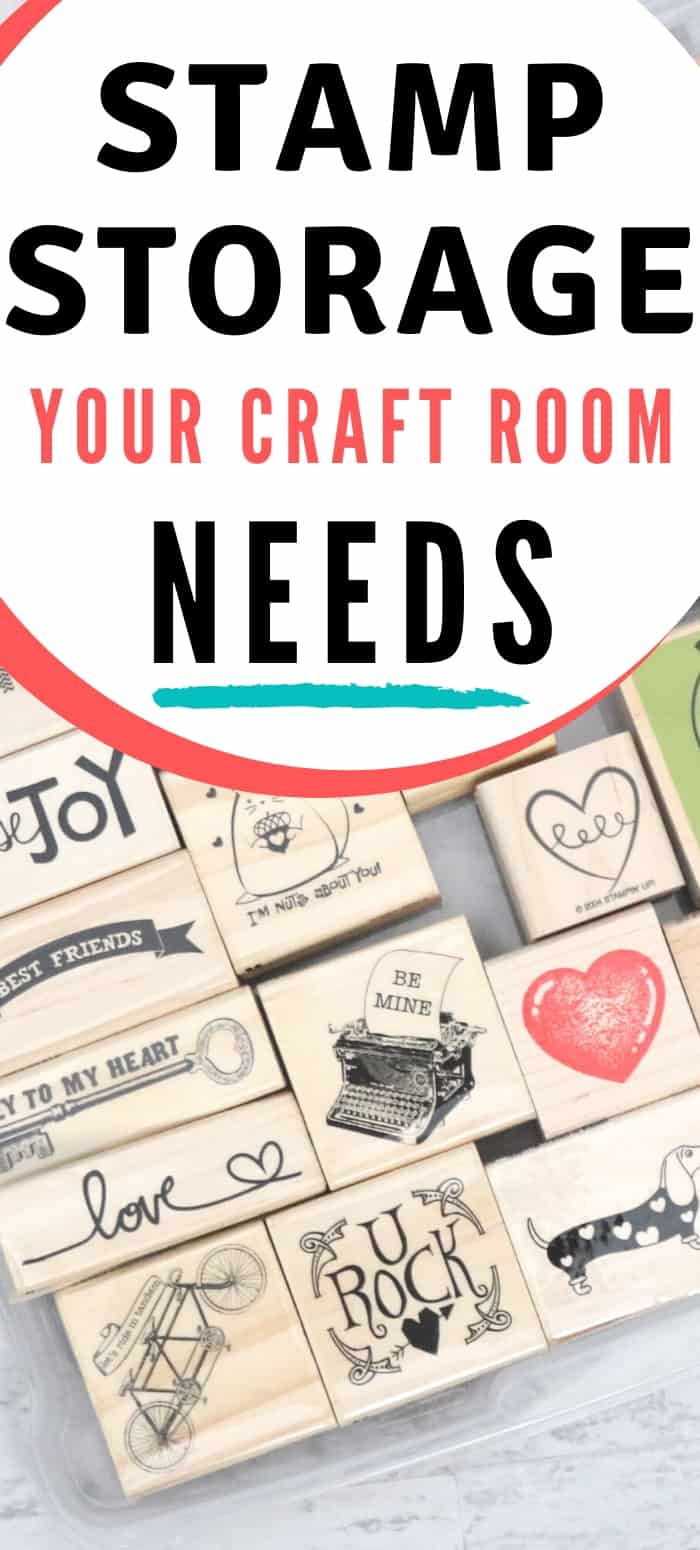 stamp storage your craft room needs: how to organize wood-mounted rubber stamps