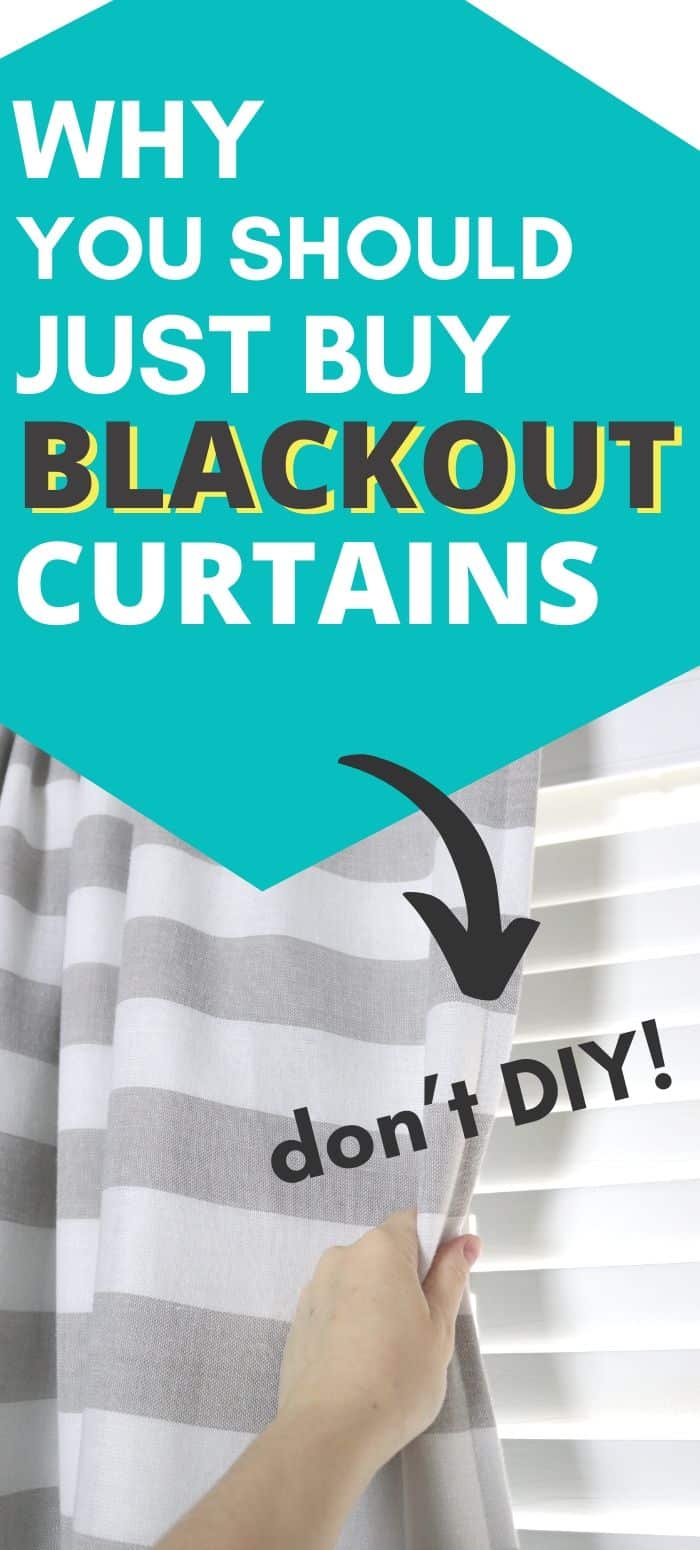 Why you shouldn't DIY blackout curtains