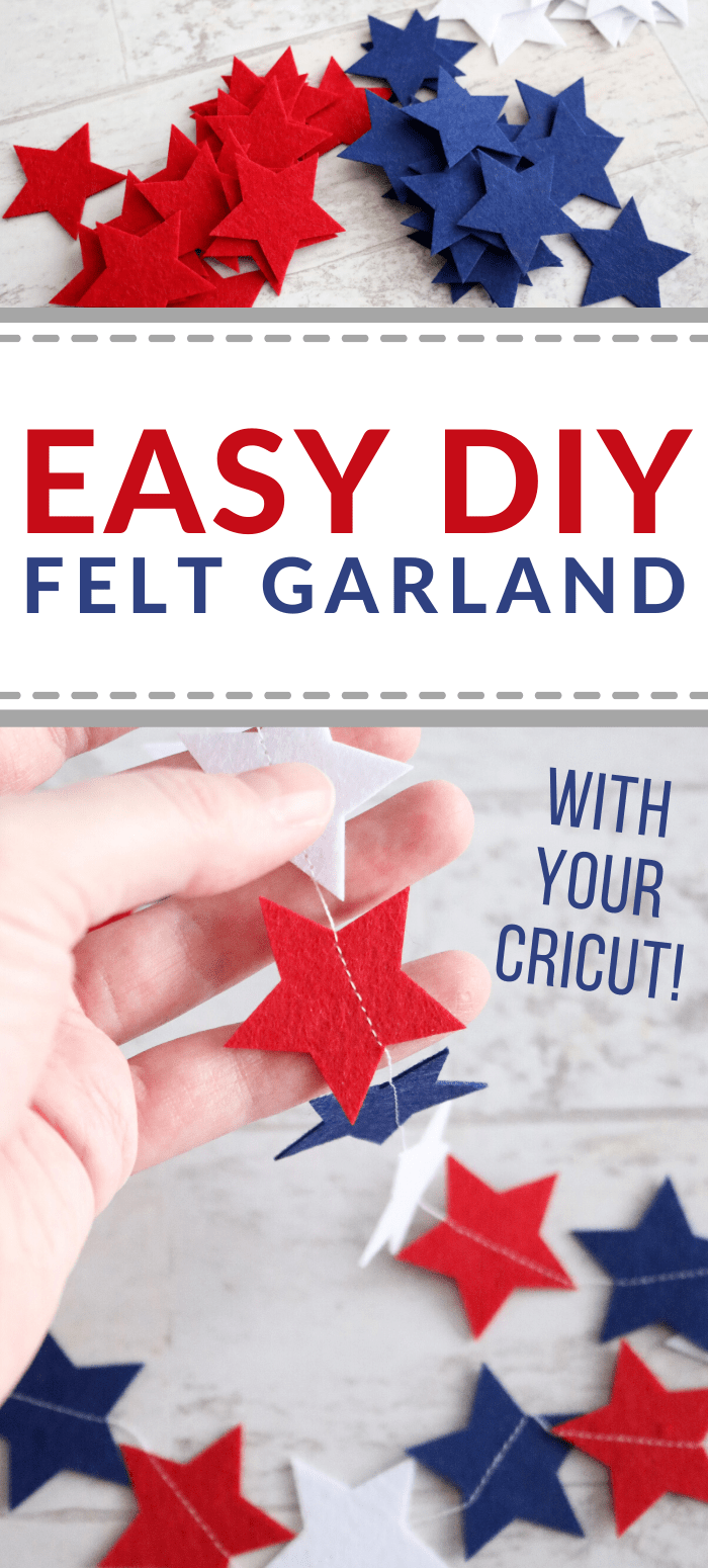 easy felt star garland DIY