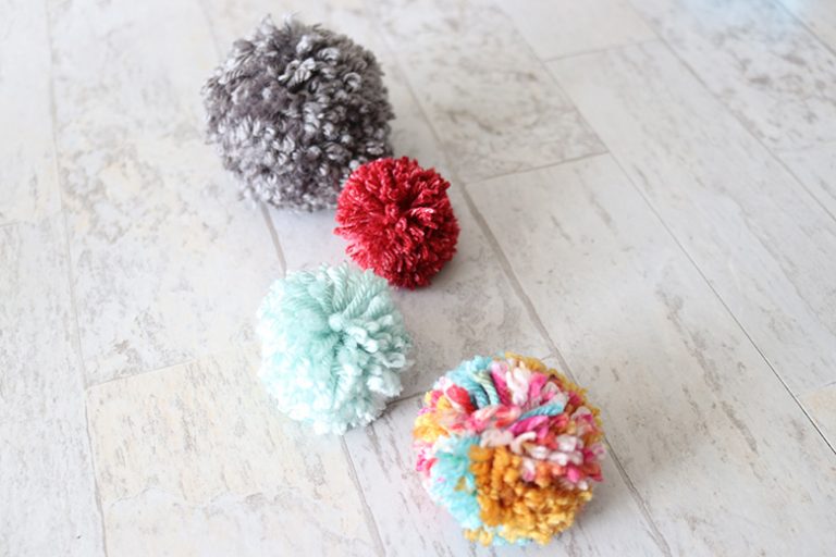 How to Make Yarn Pom Poms (that Don't Fall Apart) Aubree Originals