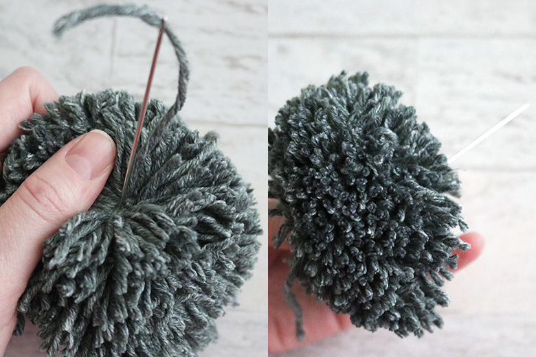 how to reinforce yarn pom poms