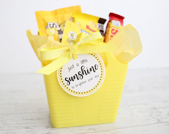 DIY Yellow Sunshine Gift Ideas–and Free Printables!