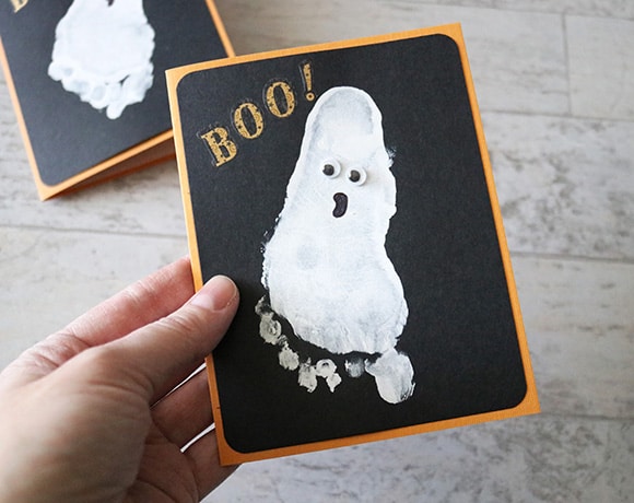 Ghost Footprint Craft for Kids