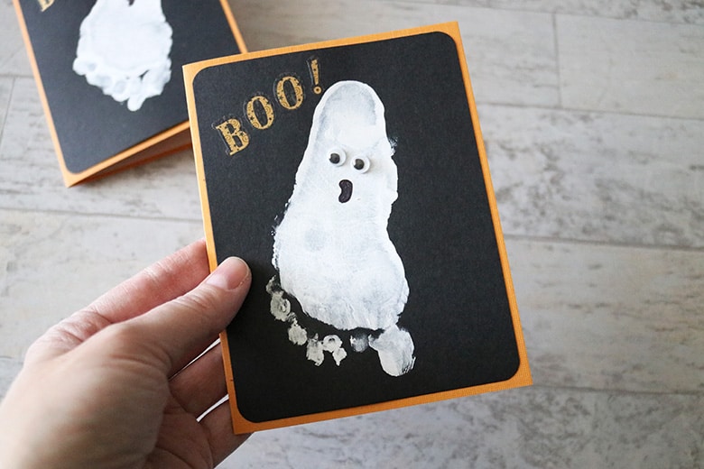 ghost footprint kids craft