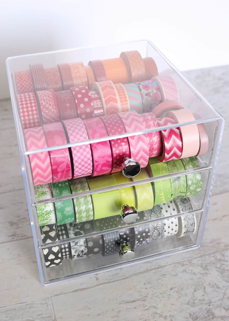 How to Organize Washi Tape - Aubree Originals