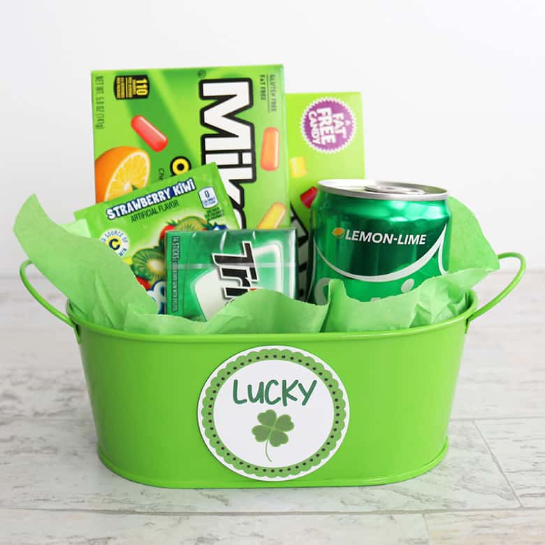 DIY green lucky gift