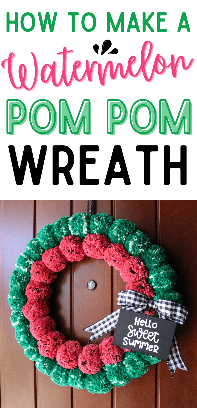 diy pom pom wreath tutorial