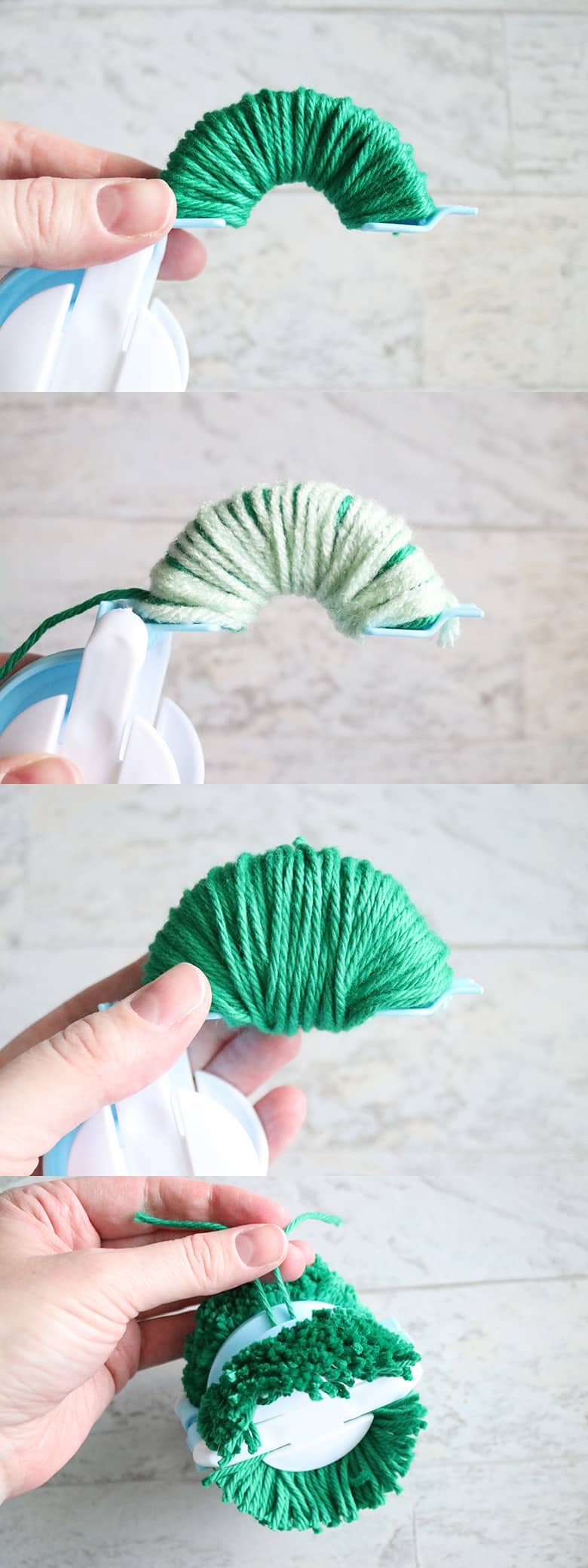 DIY watermelon pom pom wreath tutorial