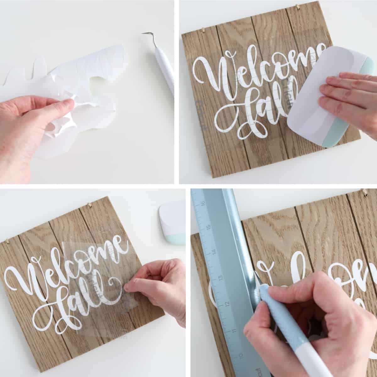how to make wreath signs with Cricut