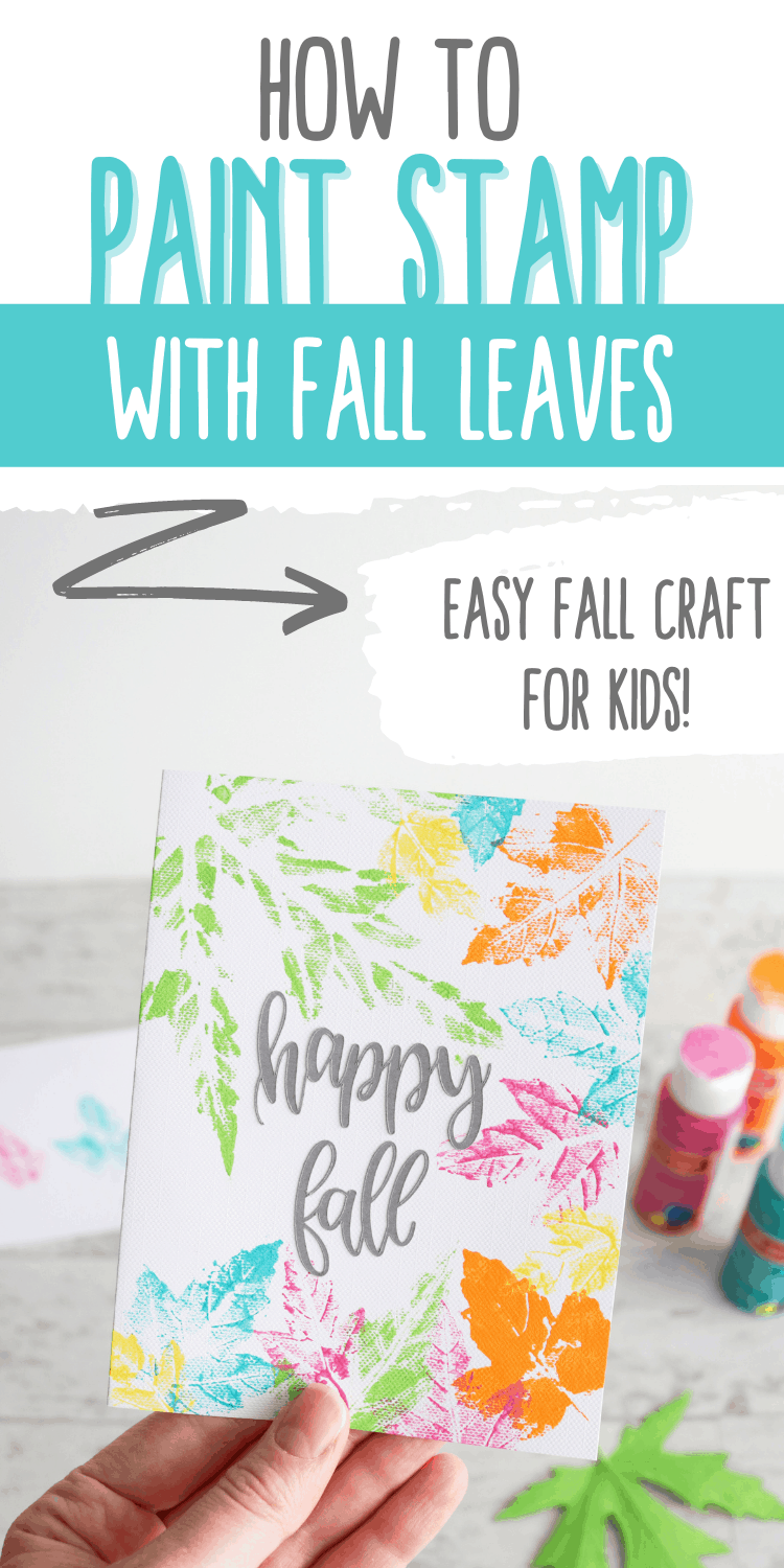 how to paint stamp with leaves diy tutorial