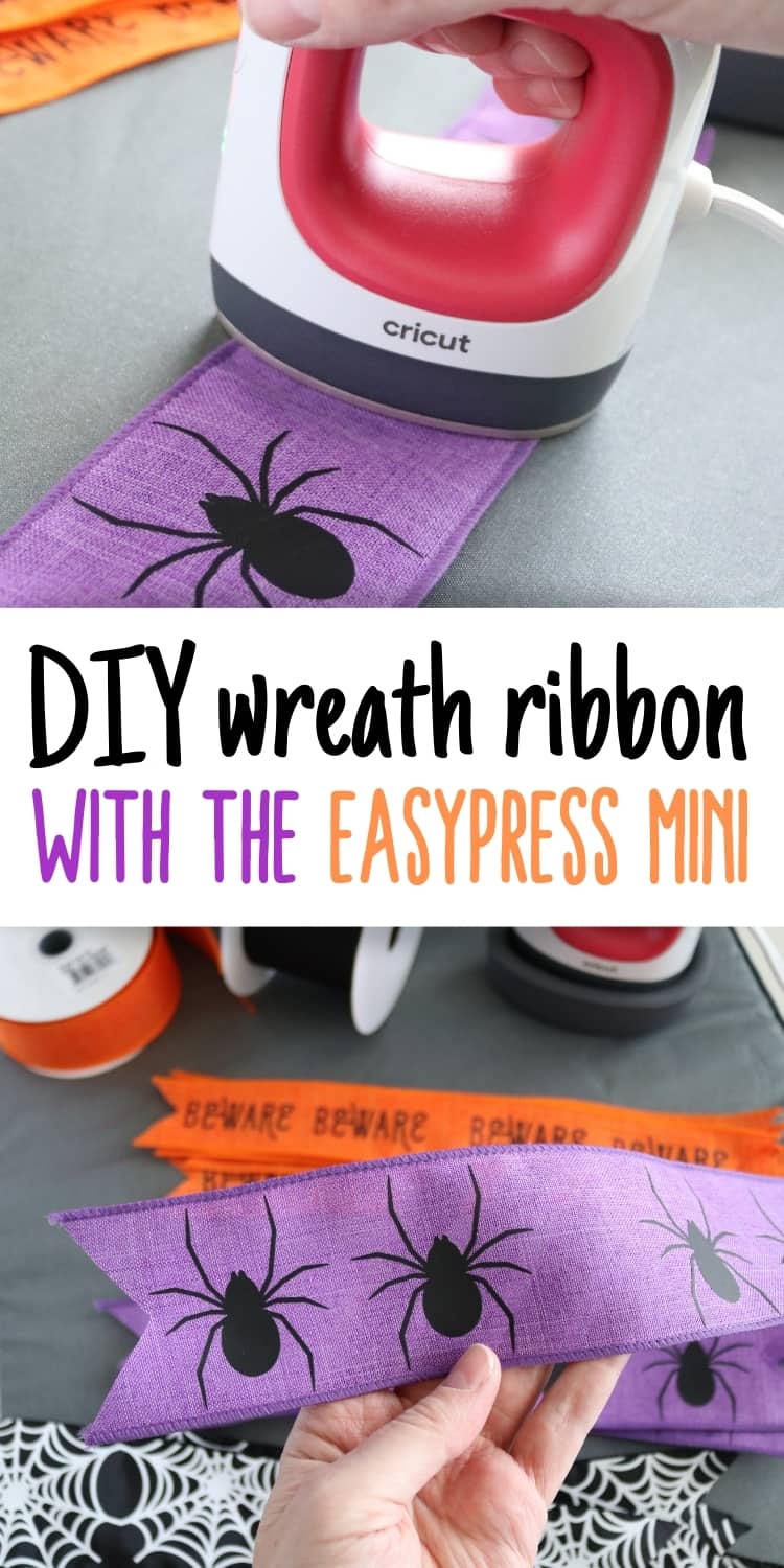 DIY wreath ribbon with the EasyPress Mini