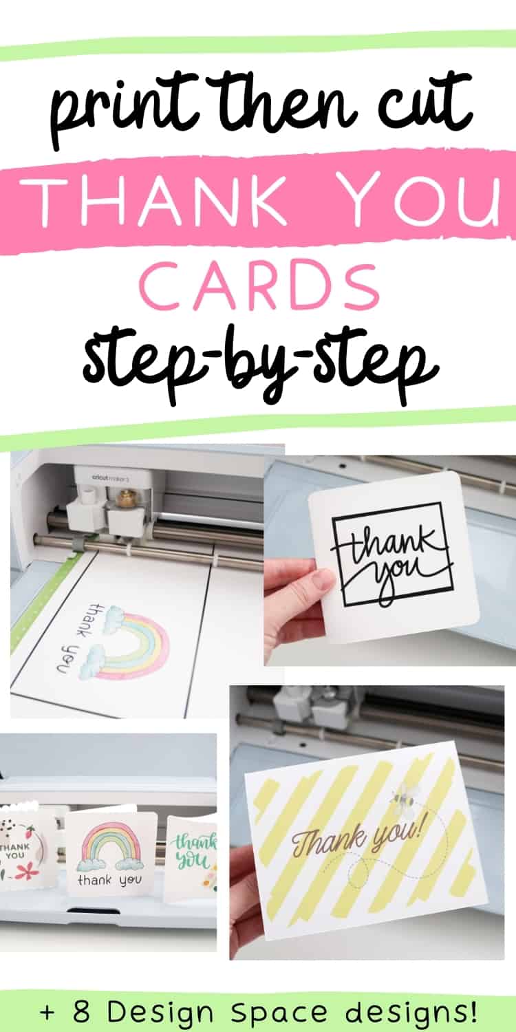 Homemade Thank you Cards with Cricut