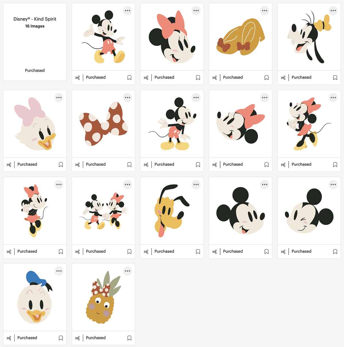 Disney Kind Spirit digital Cricut mystery box SVG images