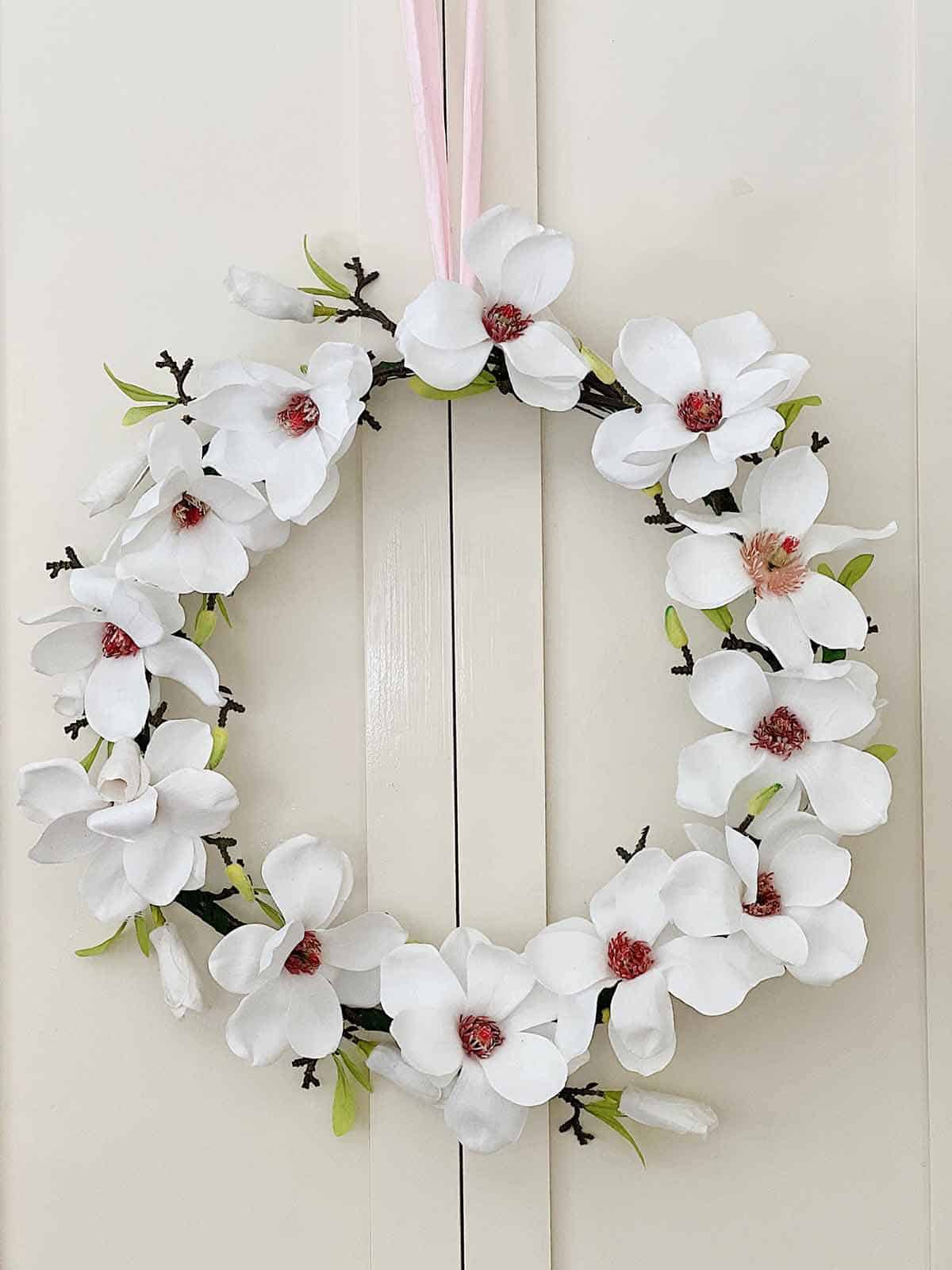 summer magnolia wreath