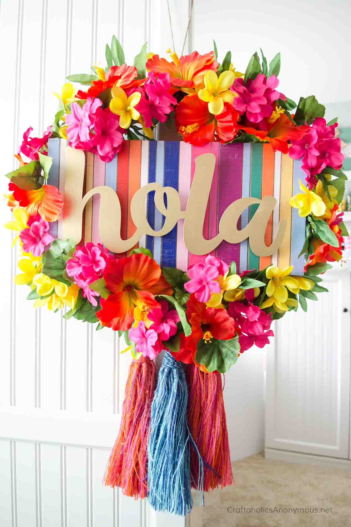 summer fiesta wreath diy