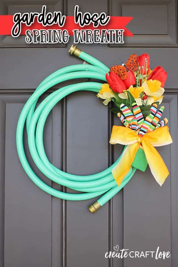 garden hose summer wreath