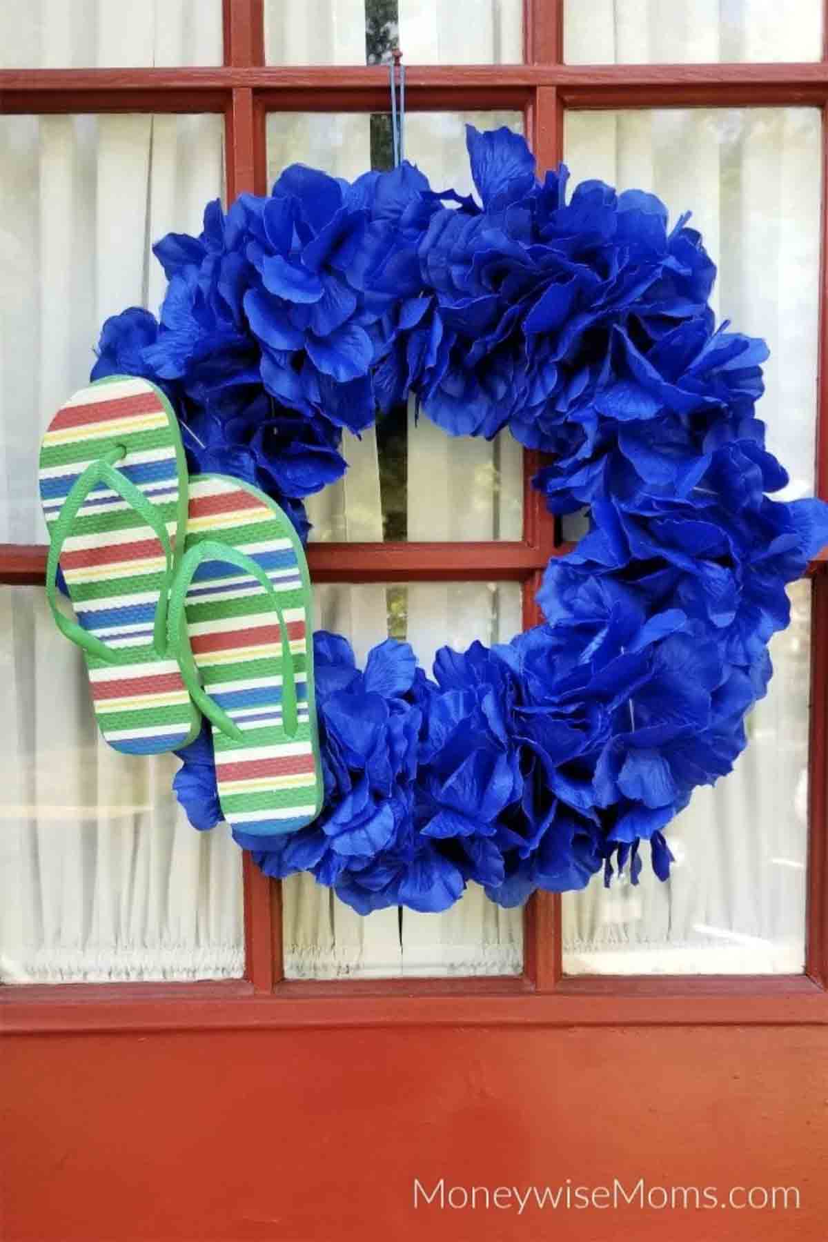 flip flop leis wreath