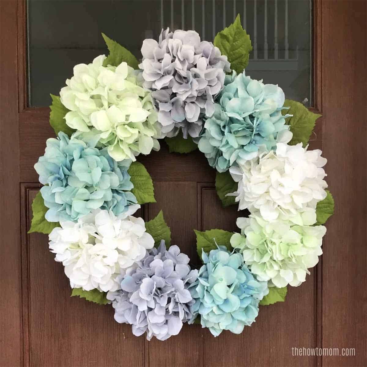 hydrangea summer wreath