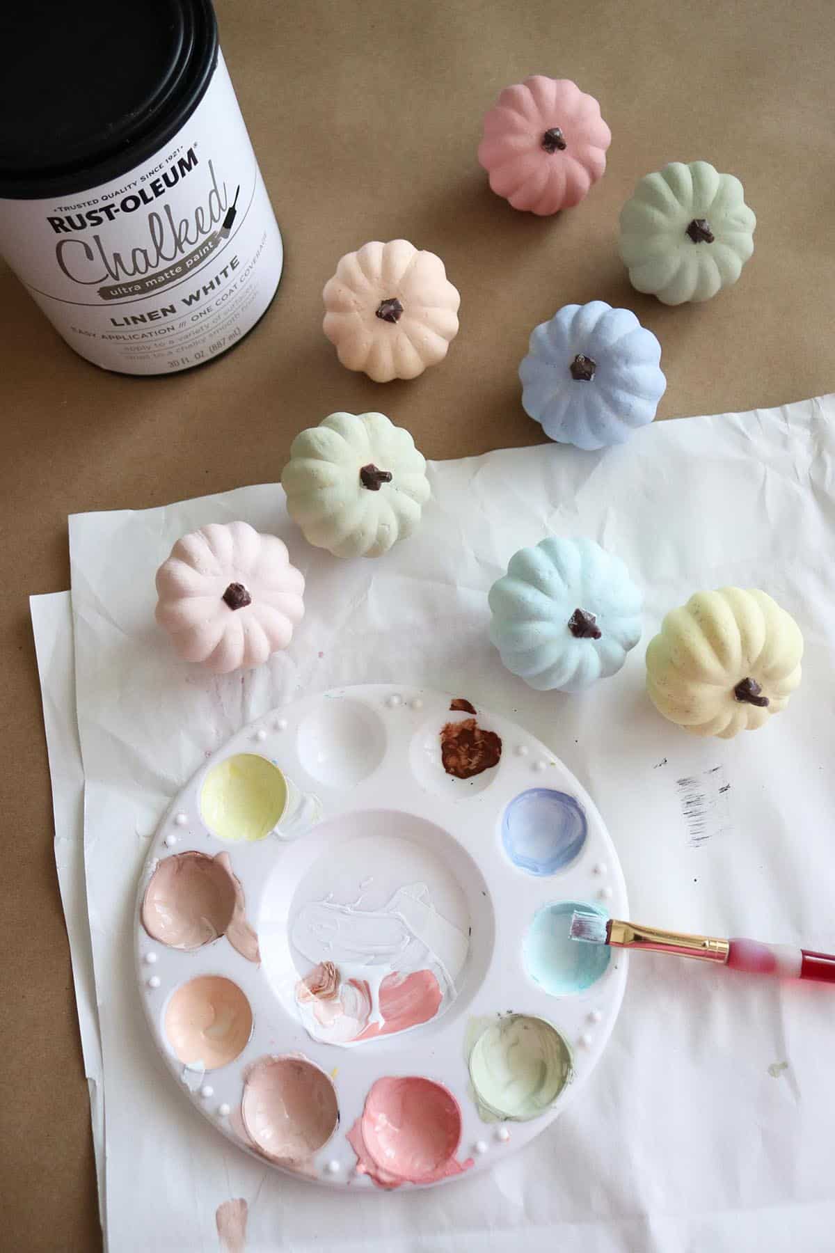 diy dollar tree pumpkin painting craft