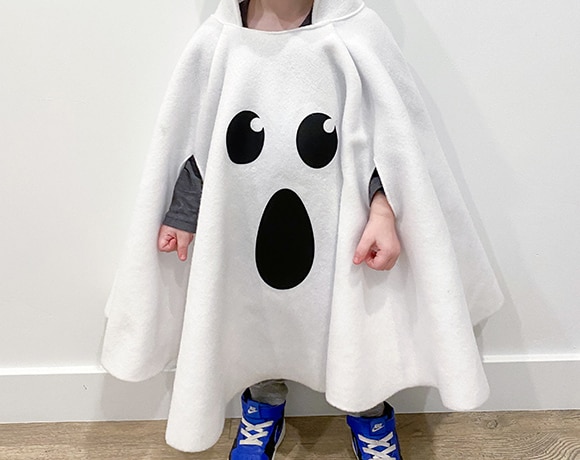 How to Make an Easy DIY Toddler Ghost Costume