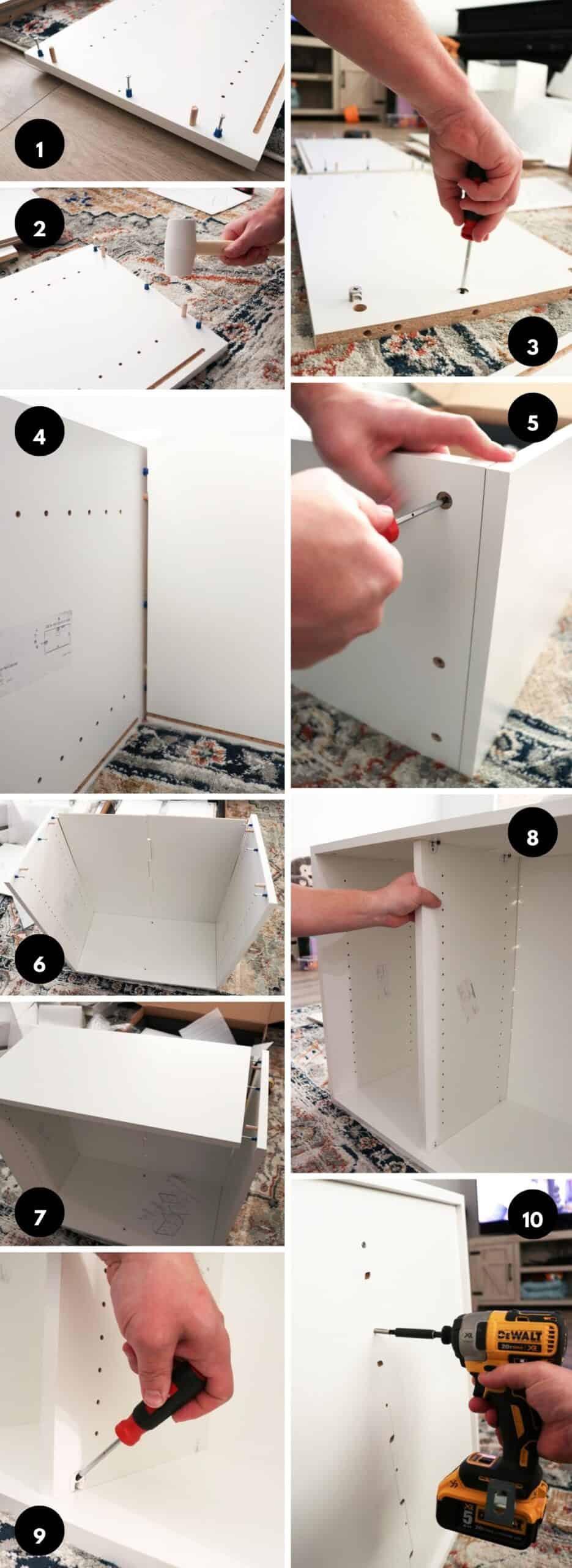 how to set up the Create Room Cubby instructions and Cubby reveal photos