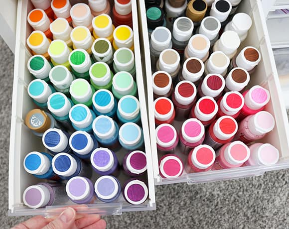 Easy DIY Labels for Craft Paint With Smart Paper Sticker Cardstock