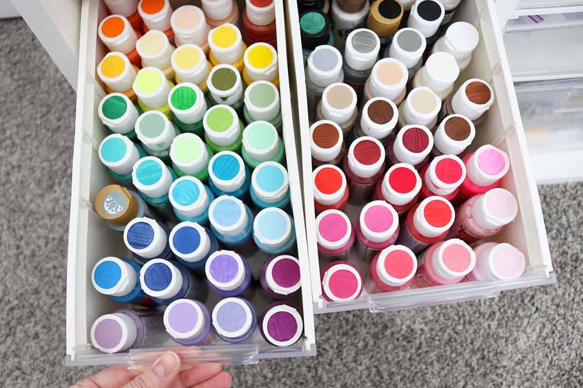 DIY craft paint labels tutorial